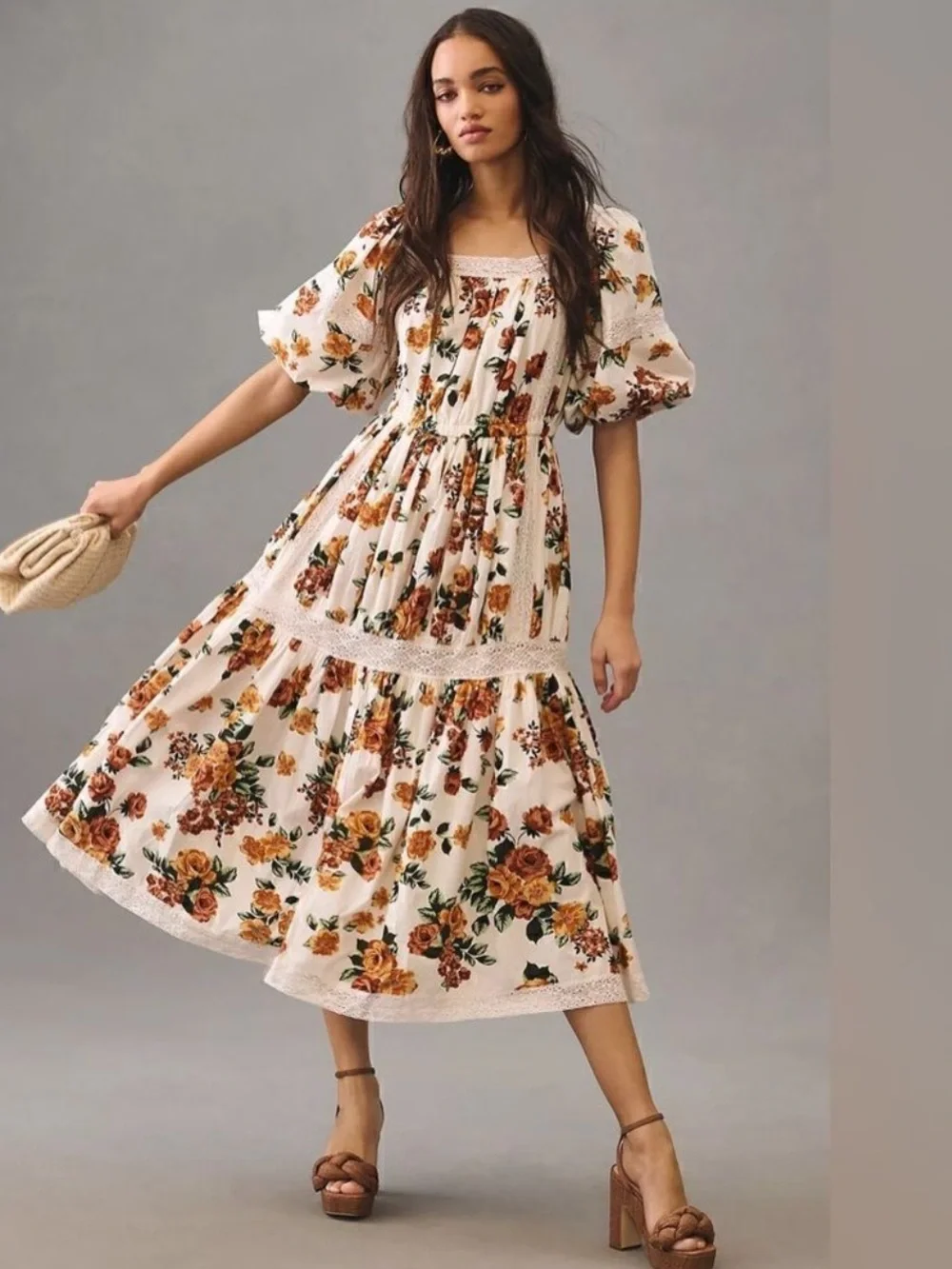 🔥 Mille Tiered Square-Neck Dress - Picture 4 of 4